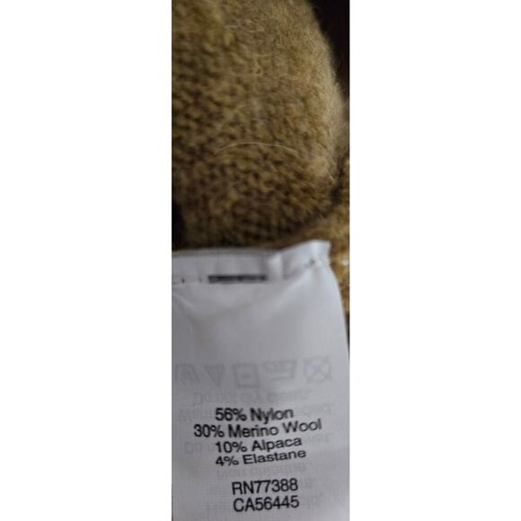 Madewell Women's Mustard Merino wool Alpaca blend Pullover Sweater Quiet Luxury - Picture 7 of 7